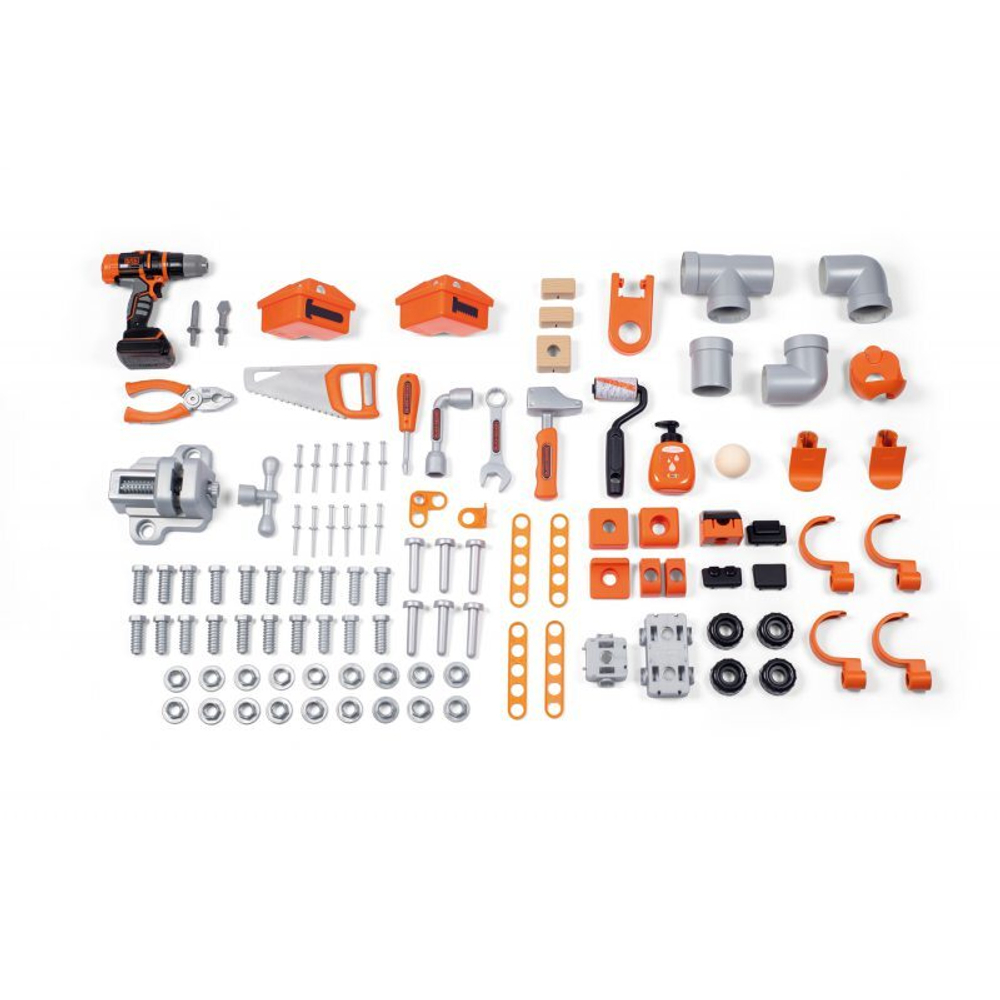 Smoby - Мега мастерская Black &amp; Decker с зоной маляра и сантехника + 100 аксессуаров 360726