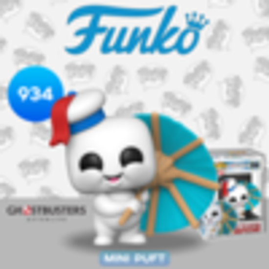 Фигурка Funko POP! Movies Ghostbusters Afterlife Mini Puft (With Coctail Umbrella) (934) 48490 / Фигурка по мотивам фильма "Охотники за привидениями: Наследники", Зефирка с зонтиком