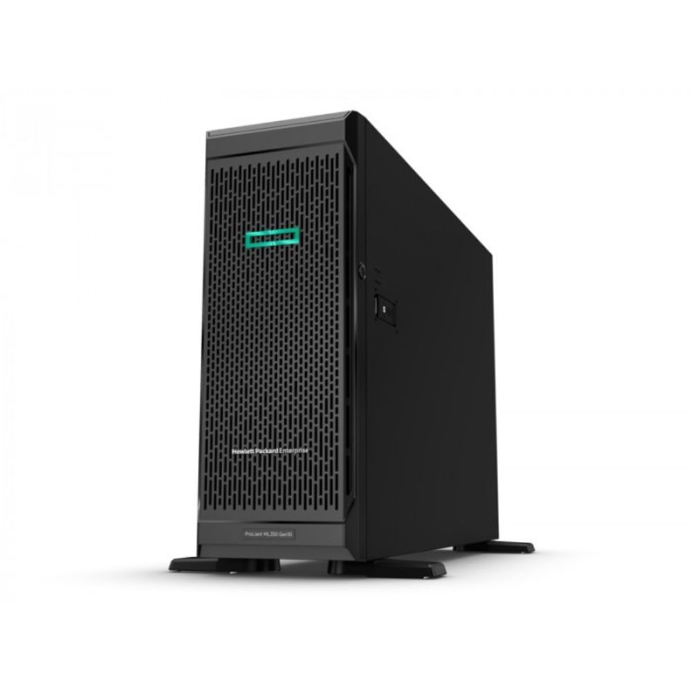 Сервер HPE ProLiant ML350 Gen10 Bronze 3204 NHP Tower(4U)/Xeon6C 1.9GHz(8,25MB)/1x8GbR1D_2933/S100i(ZM/RAID 0/1/10/5)/noHDD(4/12up)LFF/noDVD/iLOstd/2NHPFans/4x1GbEth/500W(NHP)