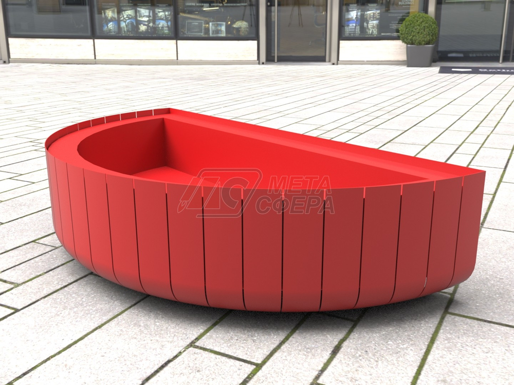 Вазон полукруглый STRIPES