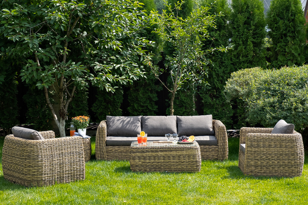 "Латте" плетеный стол из искусственного ротанга 160х90см, цвет коричневый