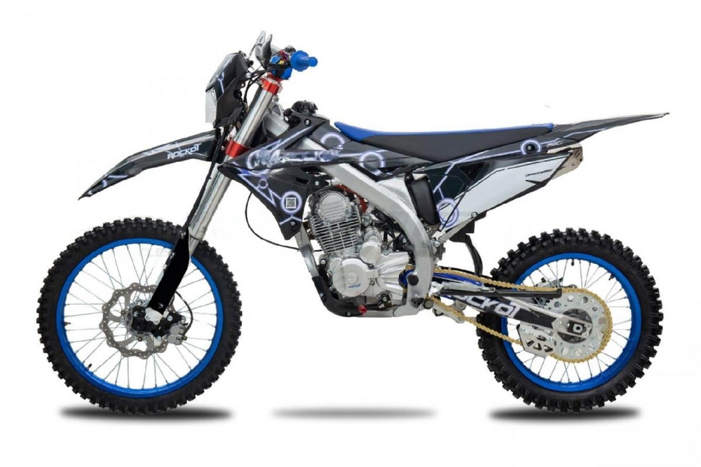 Мотоцикл кроссовый эндуро ROCKOT R4-250 Blue Trone 21/18 172FMM (2021 г.)