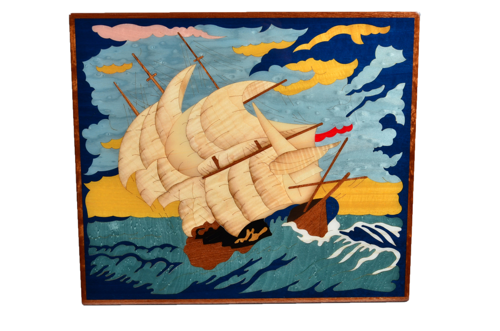 Хьюмидор Gentili на 100 сигар Инкрустация Парусник