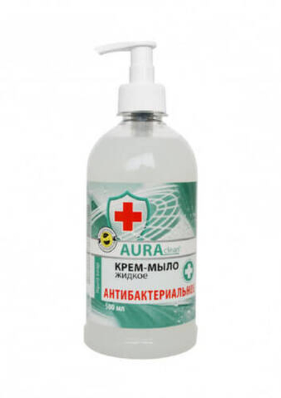 Мыло-крем жидкое Аура Антибактериальное 500 мл