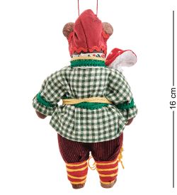 RK-874/4 Кукла подвесная «Медведь в колпаке с грибом»