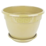 Горшок Антик, D19, 2,6 л, крем с поддоном