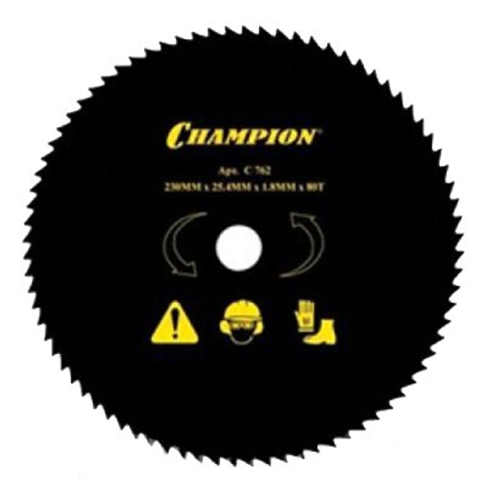 Нож CHAMPION 80 зубчатый d=230*25.4mm  остроугольные зубцы   C5112