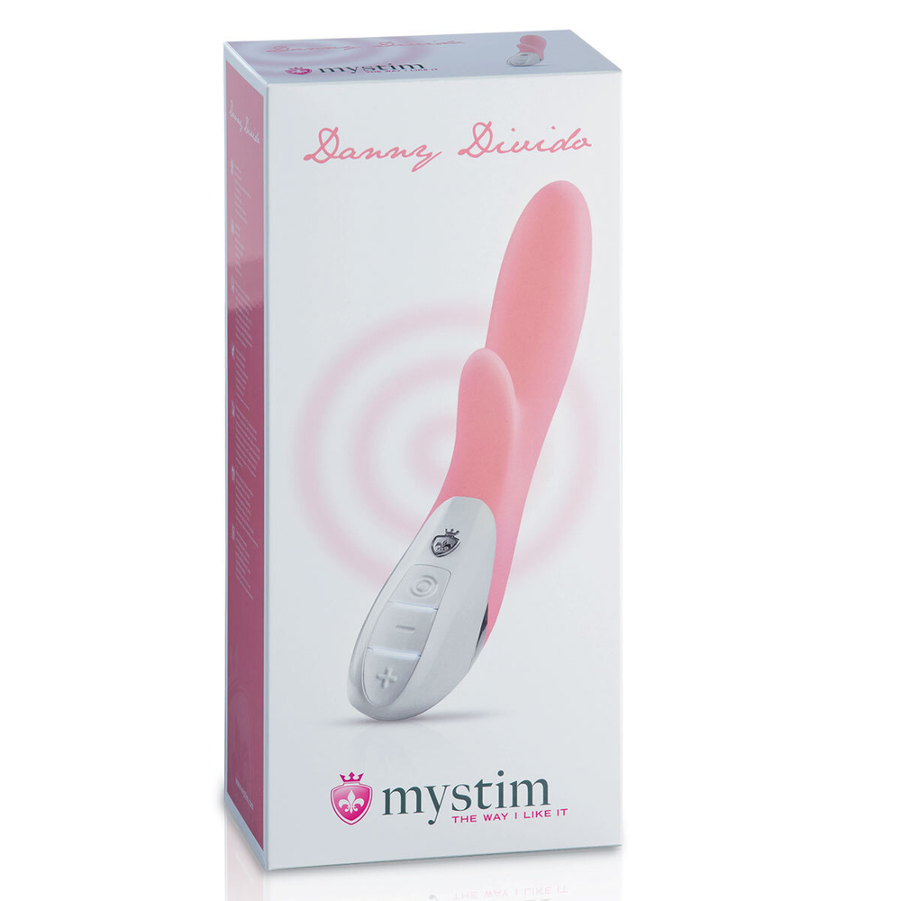 Розовый вибратор Mystim Danny Divido - 27 см. (Цвет: розовый)