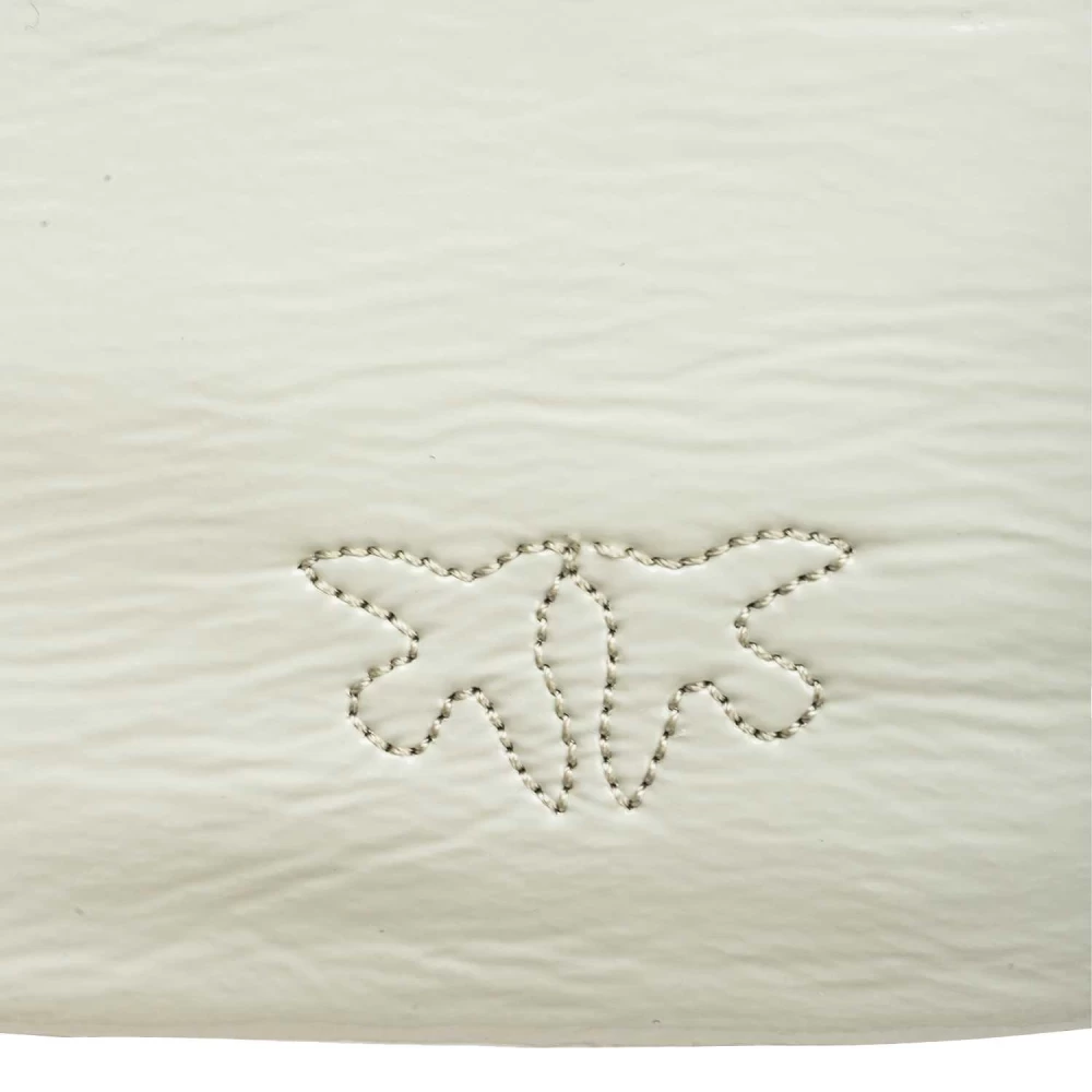 LOVE BAG LEATHER BON BON CROSSBODY - white / antique gold