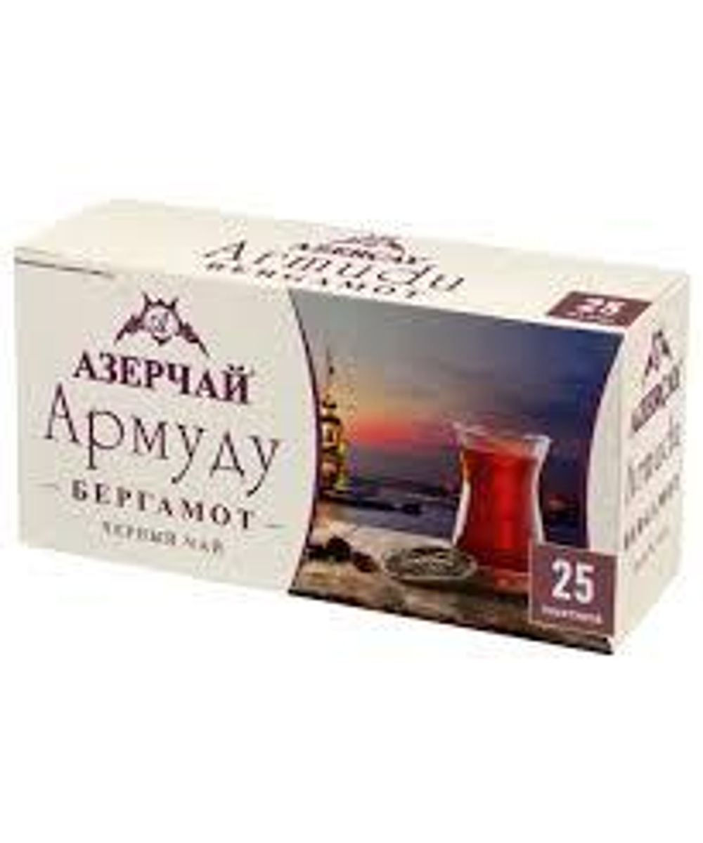 Чай Азерчай 1,6г 25п Армуду черный с бергамотом