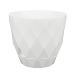 Горшок для цветов Laurel D277 мм, 9,3 л с поддоном (белый)