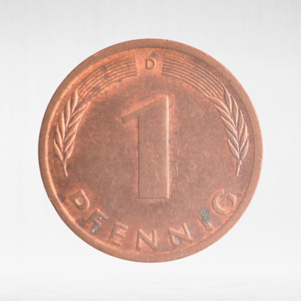 Germany, 1 Pfennig, 1975, (Munich Mint - "D"), VF