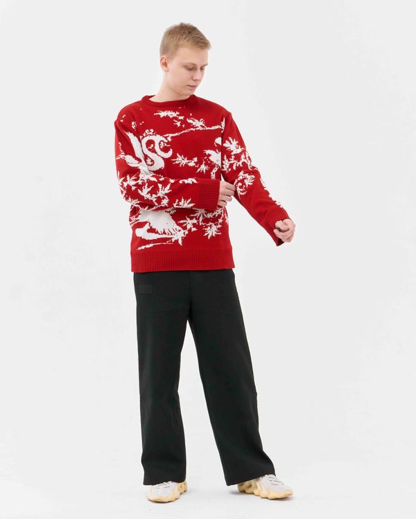 Свитер Candy Flip Двухсторонний красный/белый - фото 11