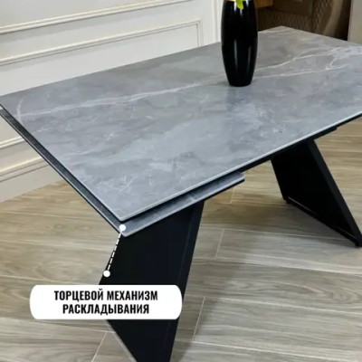 Кухонный стол NGVK-Mebel керамогранит серый мрамор