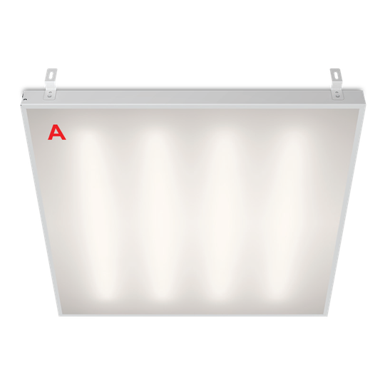 Светильник ГРИЛЬЯТО ДВО02-041 с БАП EM1 36Вт 4000К IP40 Матовый 4100лм 588х588х40мм WOLTA PRO