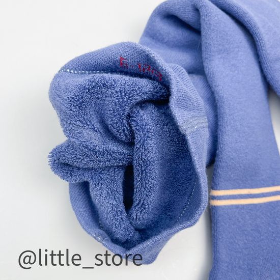 Колготки махровые Щенята, со стоперами, Синие