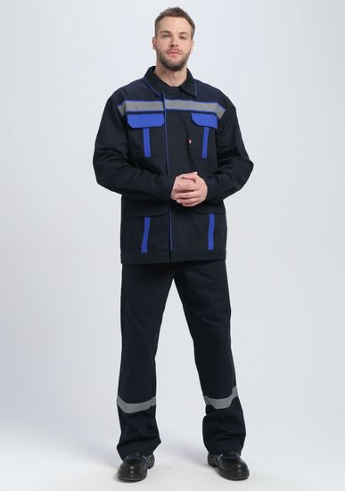 Костюм "ИТР СОП UZ" брюки  (т.синий/васильковый)