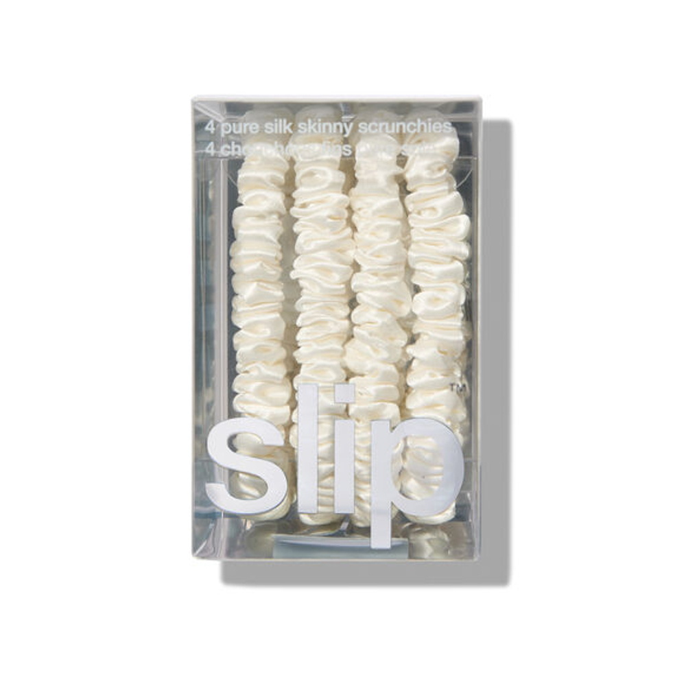 Набор узких резинок для волос из 100% шелка Slip Silk WILDFLOWER