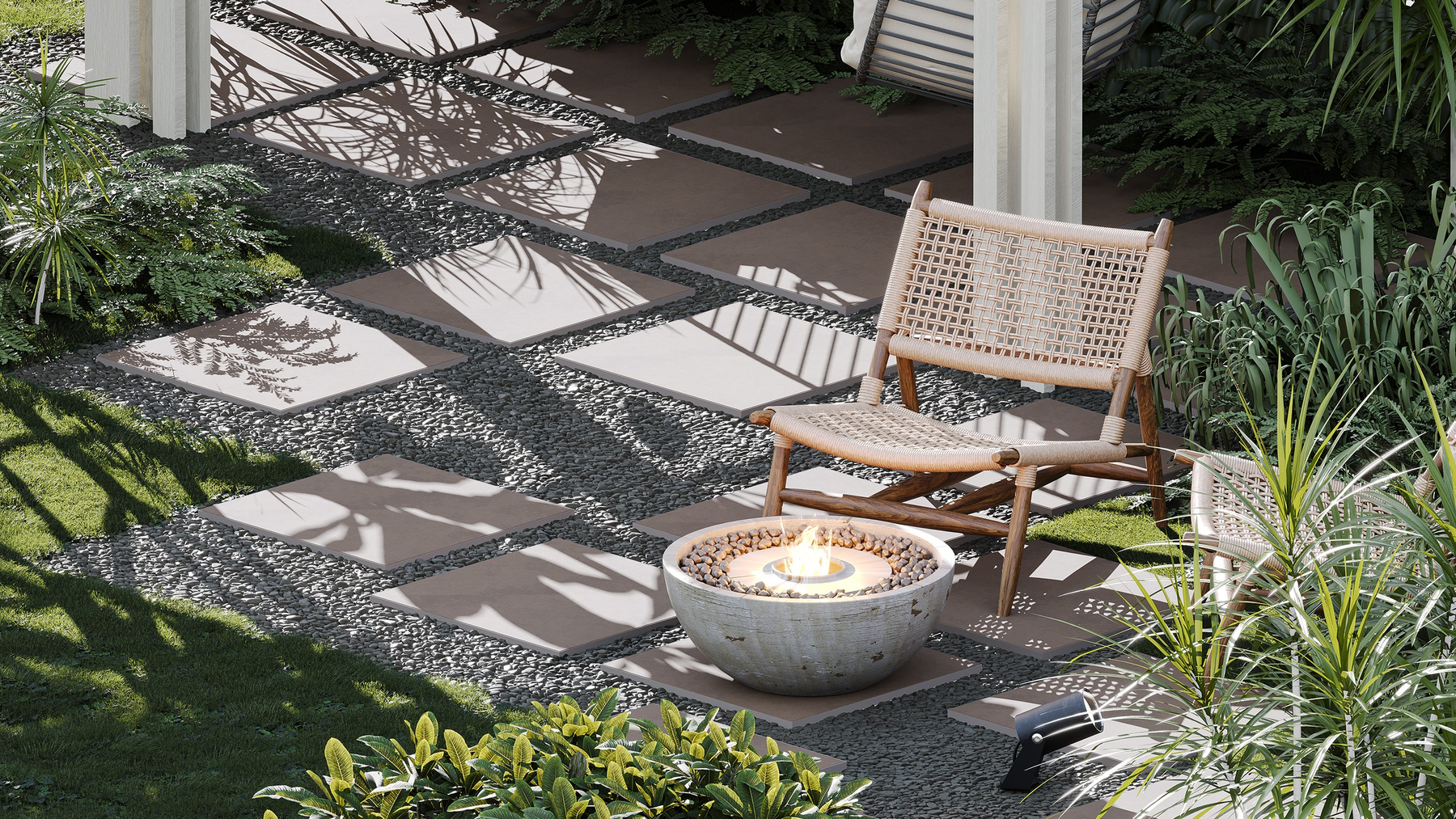 Темная или светлая плитка для двора: как цвет влияет на таяние снега и безопасность