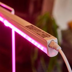 ULI-P43-24W-SPBX IP40 WHITE Светильник для растений светодиодный линейный. 872мм. выкл. на корпусе. Алюминий. Спектр с дальним красным для рассады и досвечивания в период роста. TM Uniel