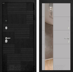 Дверь Входная Лабиринт PAZL 19 С зеркалом Грей софт