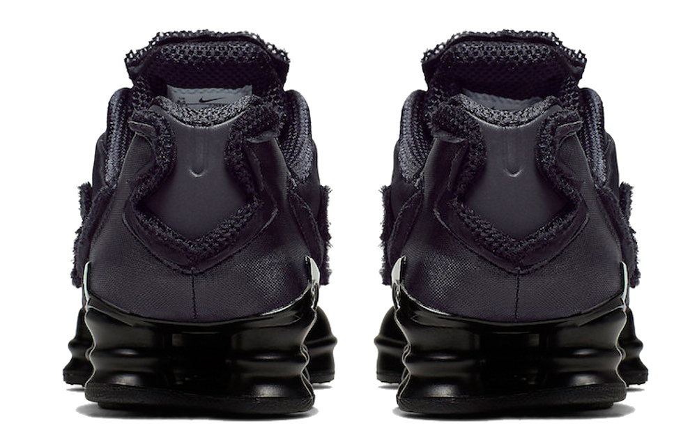 Кроссовки Cdg X Nike Shox Tl Triple Black (Женская размерная сетка)