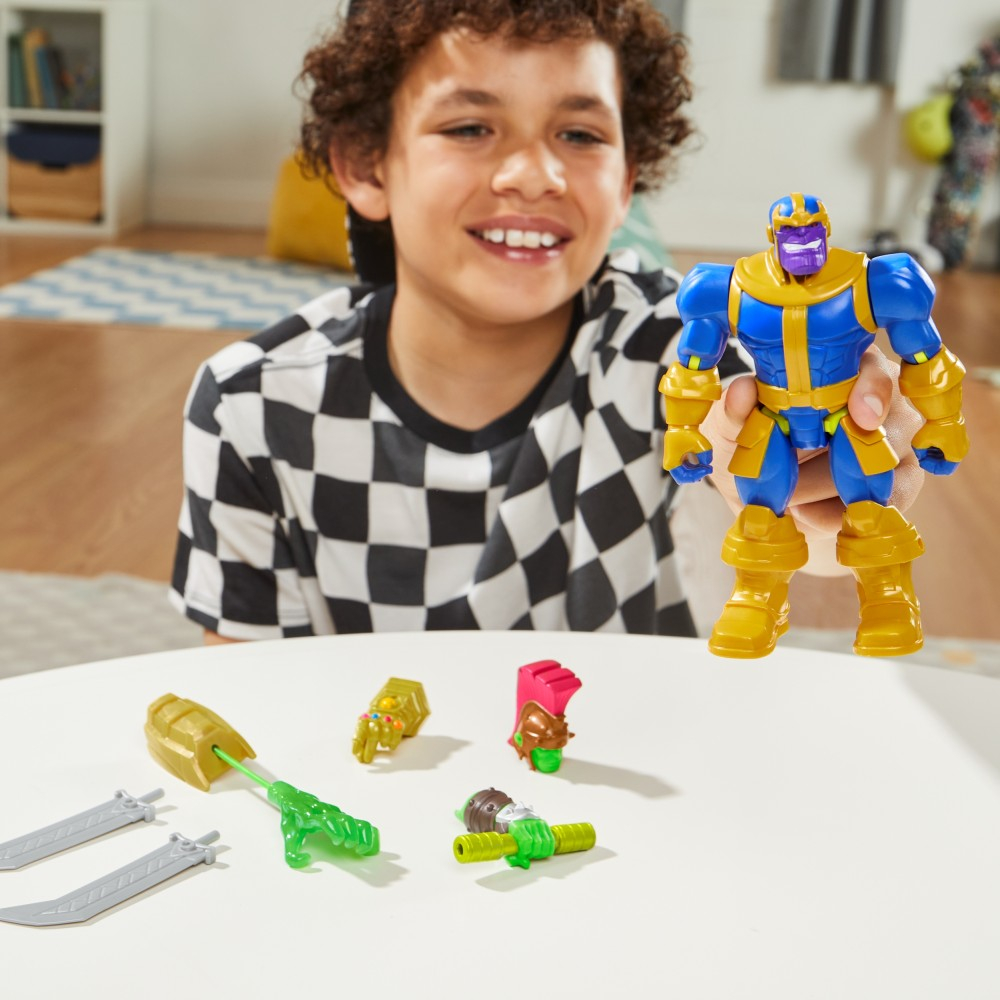 Hasbro Marvel MixMashers - Фигурка Танос 12 см + аксессуары Avengers F9271