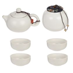 GAEM Набор для чайн церем на 4 перс, (чайник 200мл, 4 чашки 55мл, емкость/чая, подставка), L22 W22 H11 см