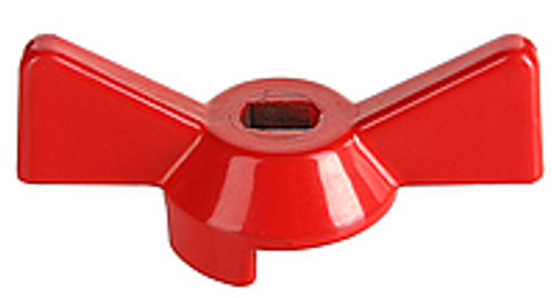 Ручка-бабочка усилен.д/крана 1/2х3/4 Красная