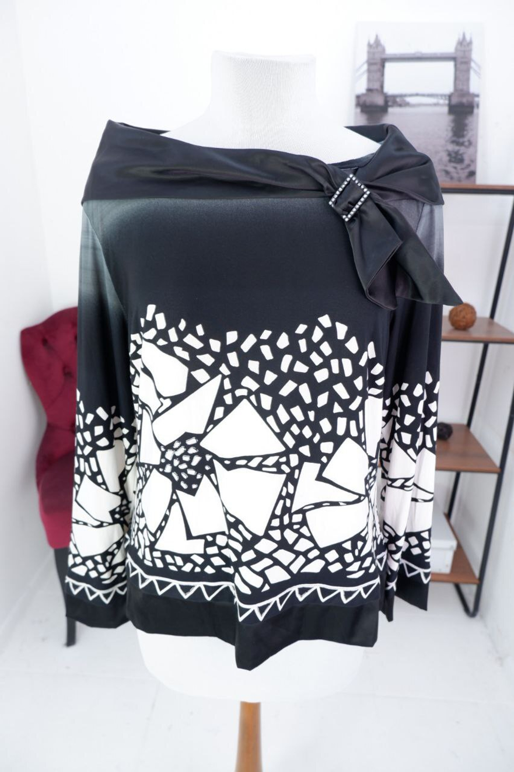 Блузка Kifayet из вискозы стильная 54 размер, новая