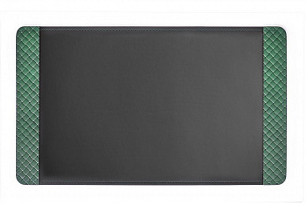 Набор подарочный из кожи FG Green treccia/черный 9 предметов