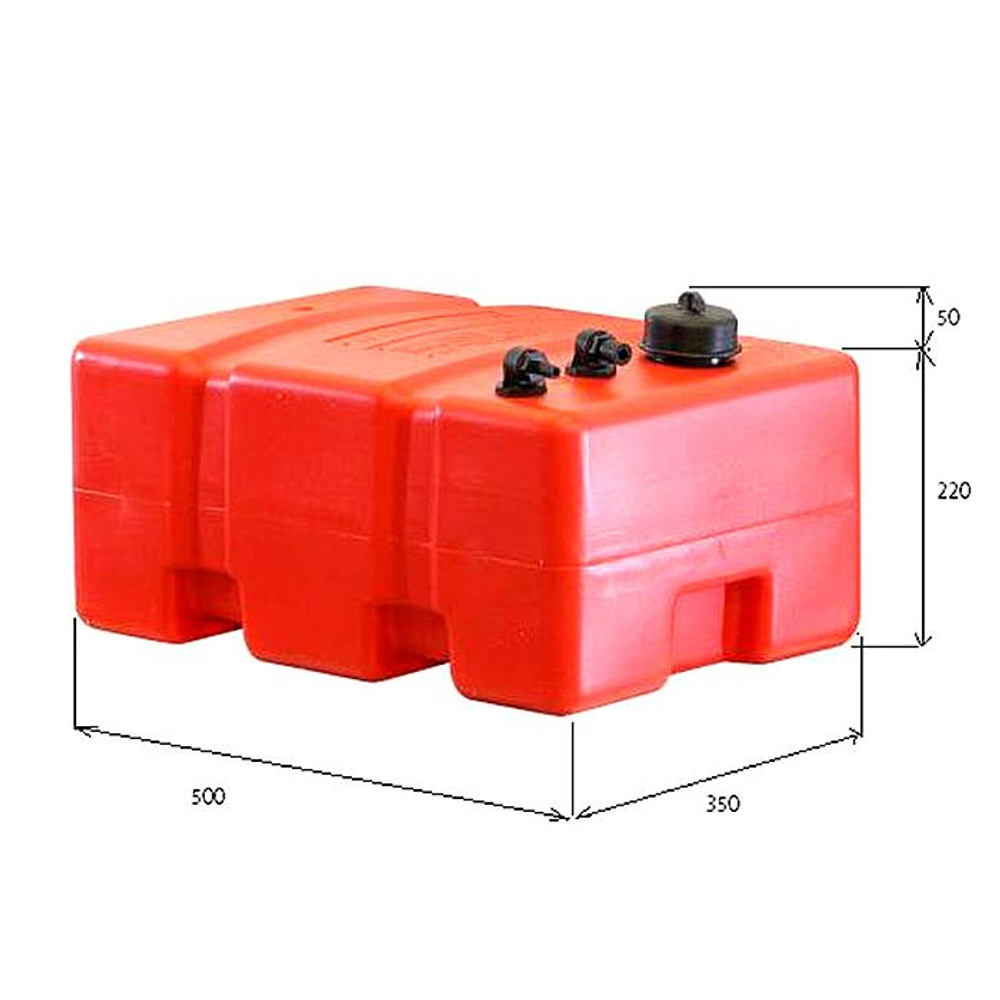 Стационарный топливный бак ELFO, 32 литра / Топливный бак для лодочного мотора