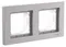 Рамка 2-м AtlasDesign Aqua IP44 алюм. SE ATN440302