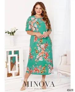 Платье 21-11-Бирюзовый Minova
