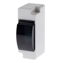 Корпус пластиковый навесной ЭРА SIMPLE КМПн 1/2 IP30 прозрачная крышка белый | Корпуса пластиковые распределительные