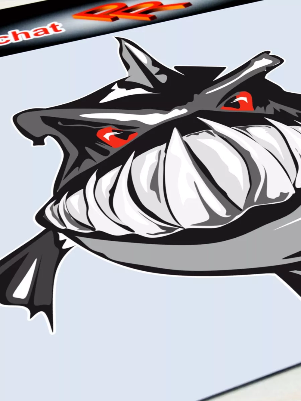 Наклейка - Пиранья