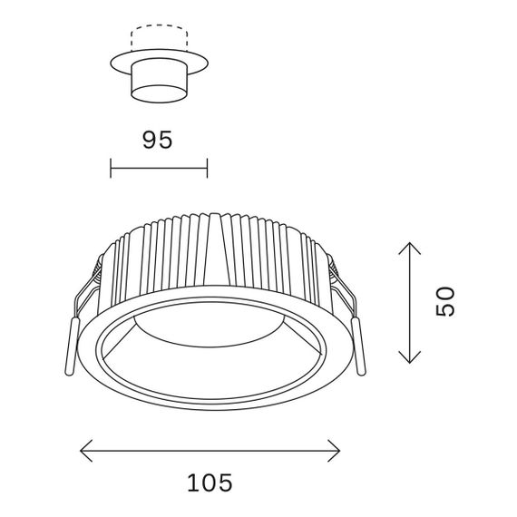 Встраиваемый светодиодный светильник ST Luce ST755.548.12