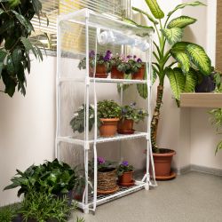 Теплица GREEN APPLE GA-House-3x-frame 3 яруса 1250х690х300 мм | Теплица