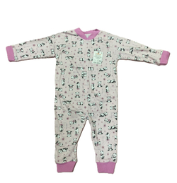 Комбинезон для девочки на кнопках без ножек из кулирки (100% хлопок) на рост 80 см