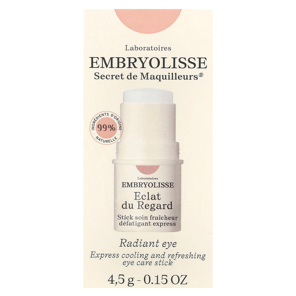 Embryolisse, Radiant Eye, экспресс-стик для ухода за кожей вокруг глаз, с охлаждающим и освежающим эффектом, 4,5 г (0,15 унции)