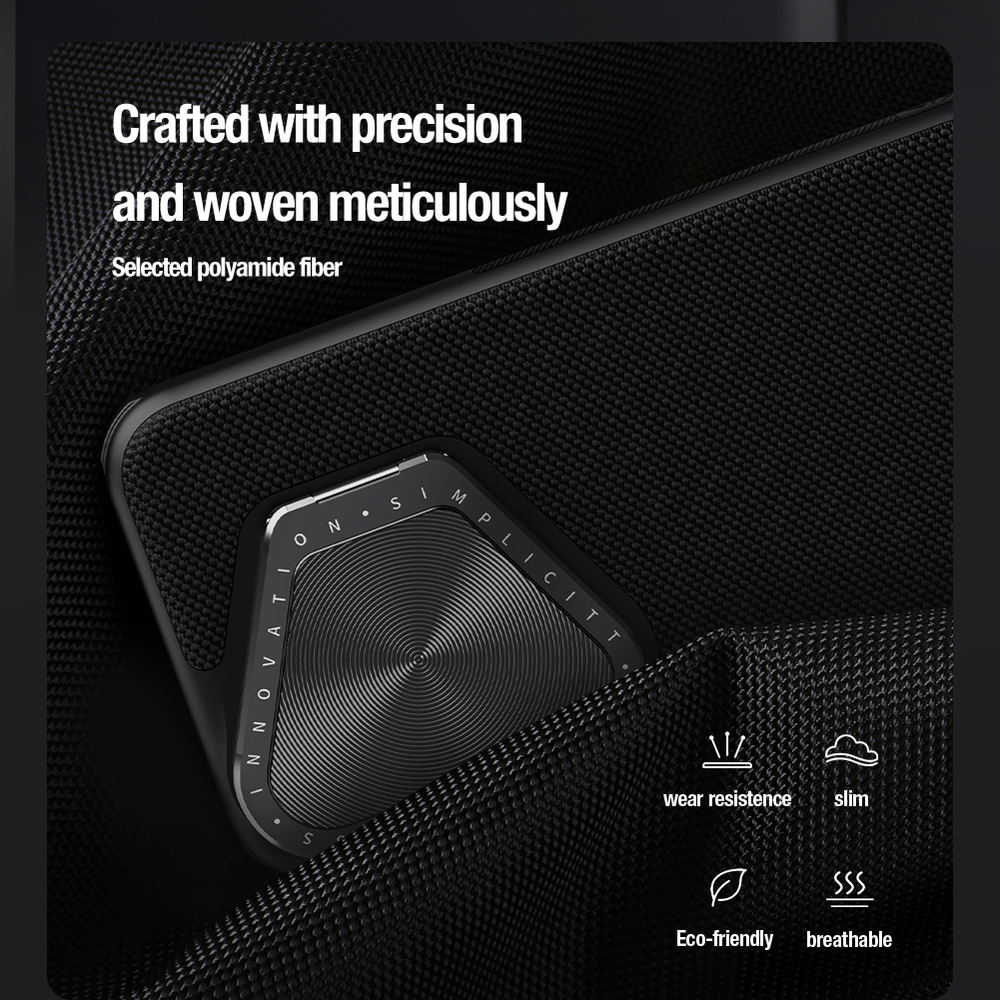 Текстурный чехол от Nillkin с металлической откидной крышкой на Huawei Pura 70 Pro и Pura 70 Pro+, серия Textured Prop Case