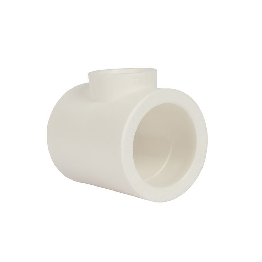 Тройник полипропиленовый 90х63х90 мм переходной TEBO