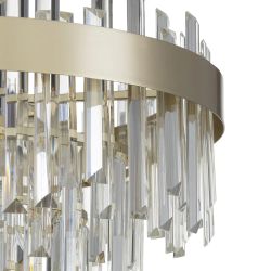 Citilux Лаура CL301262 Люстра хрустальная подвесная Шампань