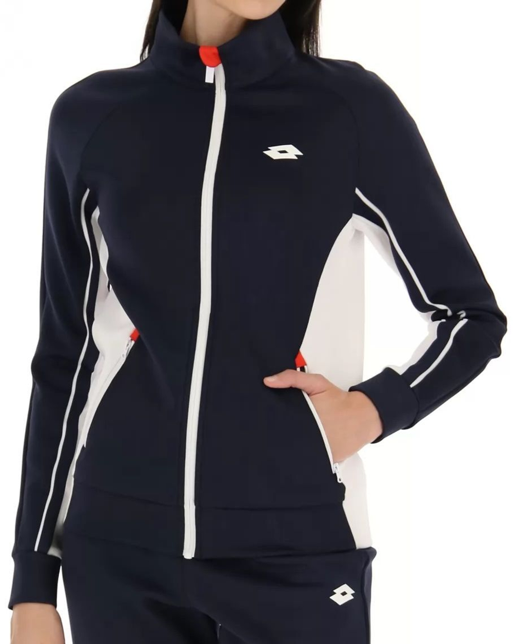 Женская теннисная куртка Lotto Squadra W II Jacket - Blue