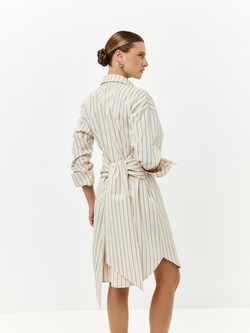 Платье-рубашка Саша в цвете озёрной прохлады