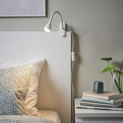 IKEA NÄVLINGE  (ИКЕА НÄВЛИНГЕ)  -  Светодиодный прожектор на кронштейне, белый