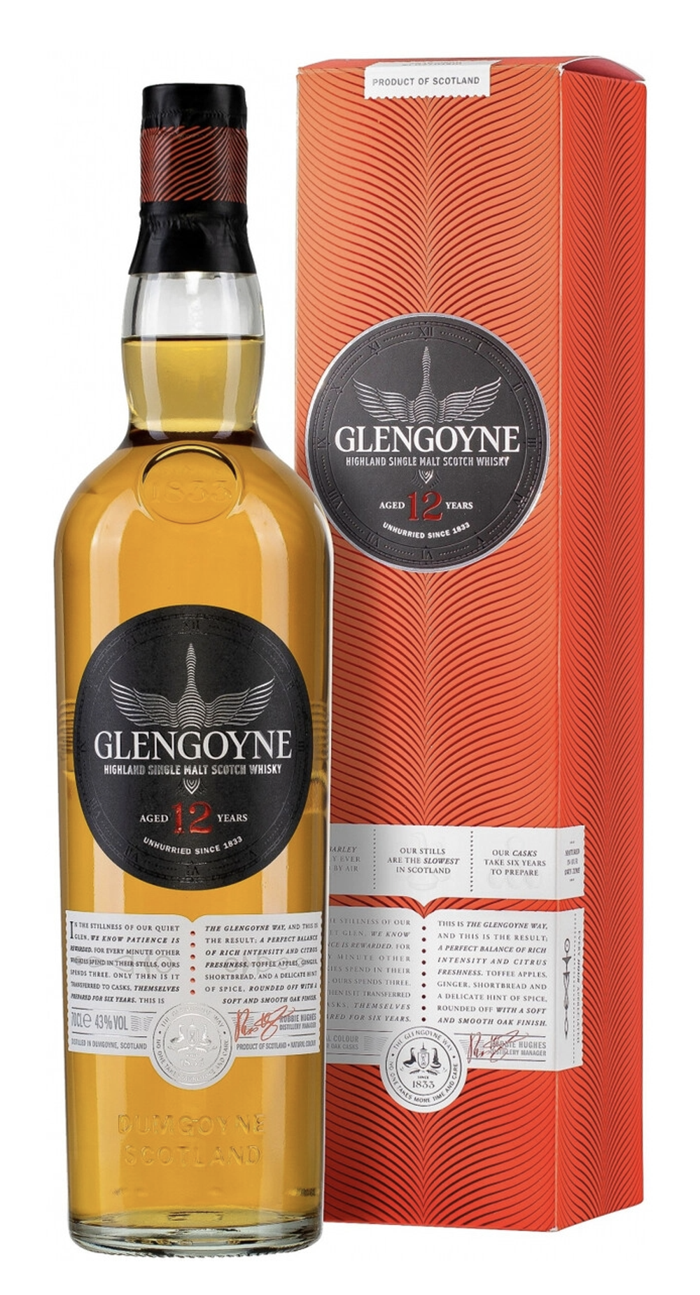 Виски Glengoyne 12 Years Old, 0.7 л.