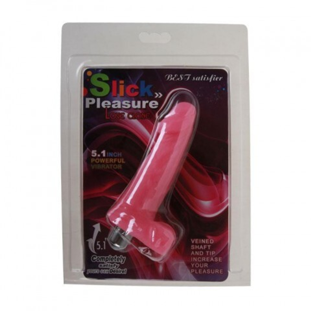 Мини-вибратор с мошонкой (12,5×2,5 см)