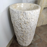 Раковина напольная из мрамора Erozy Cream MN-61496 53*53*91