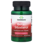 Swanson Vitamins, бета-ситостерол, максимальная сила действия, 60 капсул (160 мг в 1 капсуле)